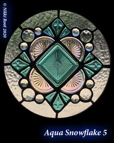 Aqua Snowflake 5